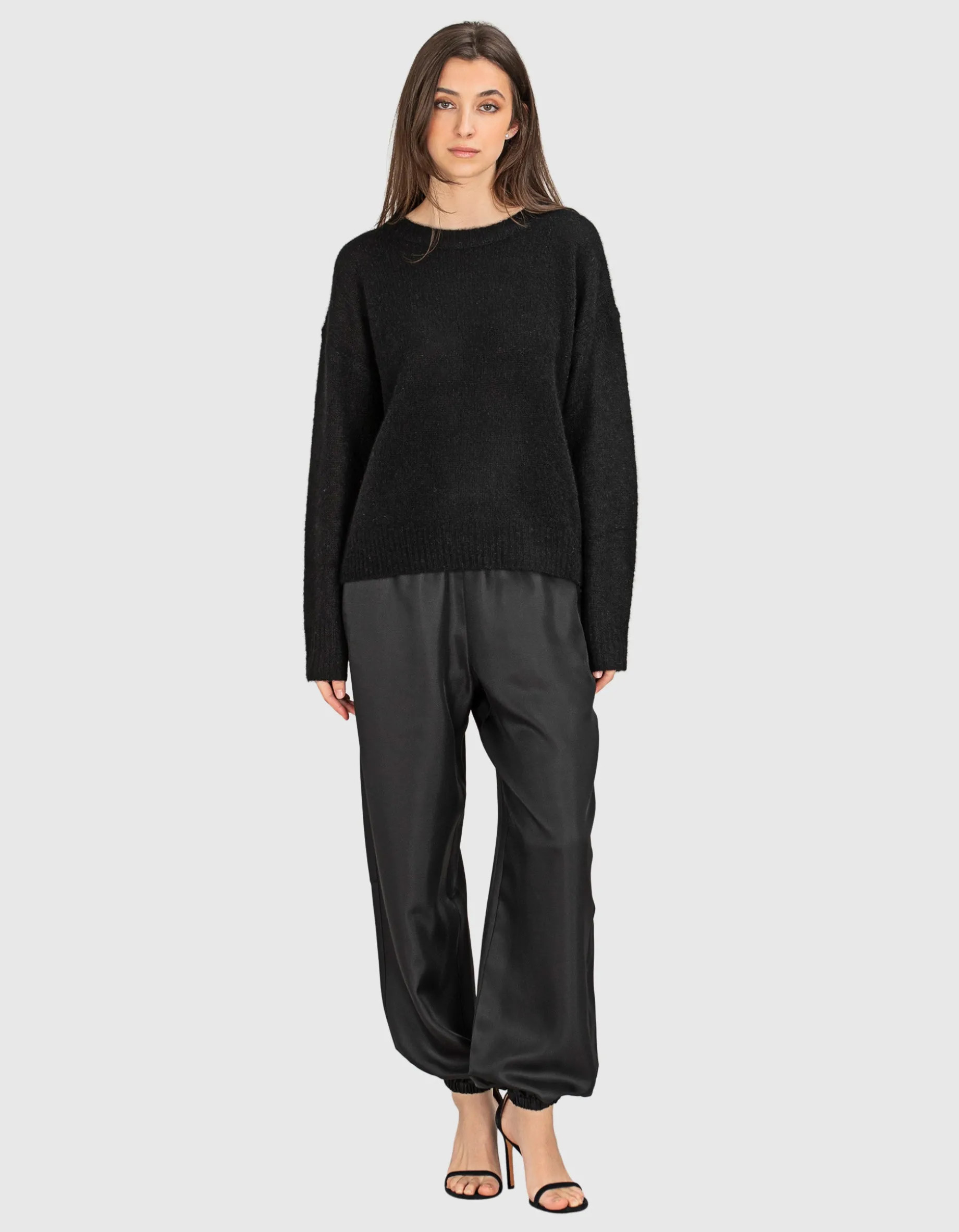 Seiden-Hose mit elastischem Bund