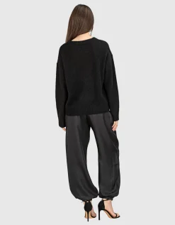 Seiden-Hose mit elastischem Bund