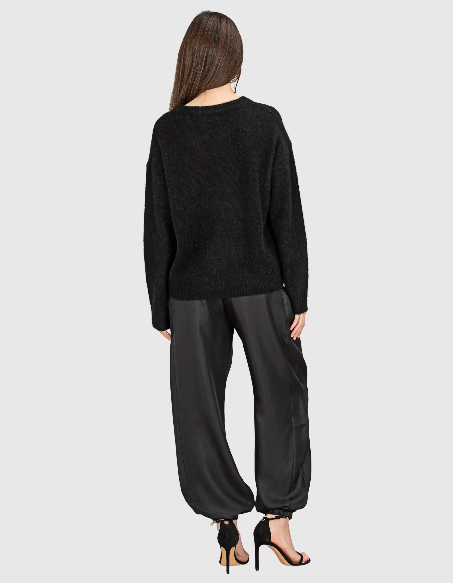 Seiden-Hose mit elastischem Bund