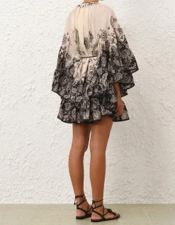 Seiden-Kleid Rhiannon mit Bindegürtel
