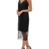 Seiden-Mix Kleid Amelie mit Spitze