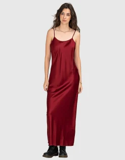 Seiden-Mix Maxi Kleid Cremona