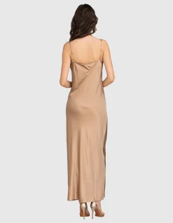 Seiden-Mix Maxi Kleid Cremona