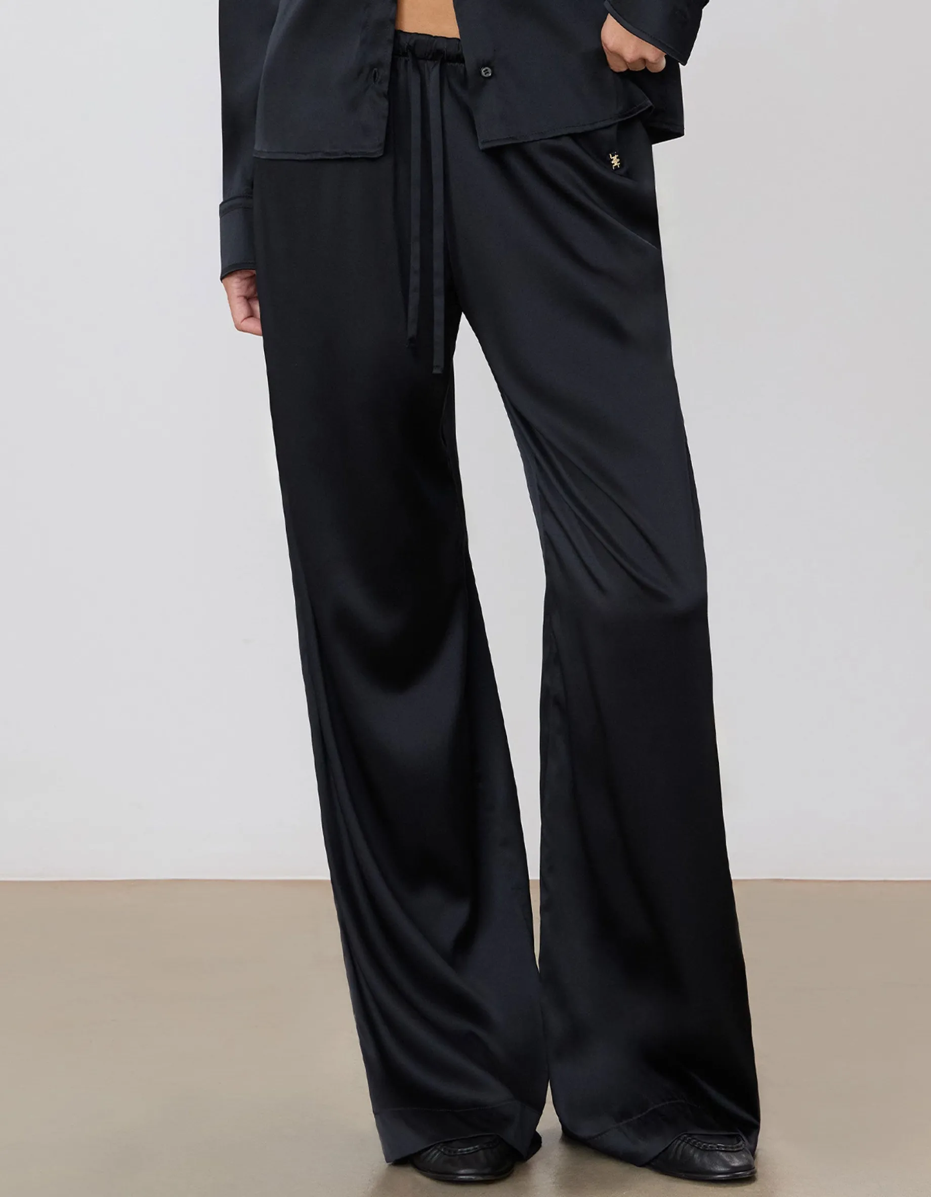 Seiden-Mix Wide-Leg Hose Brody