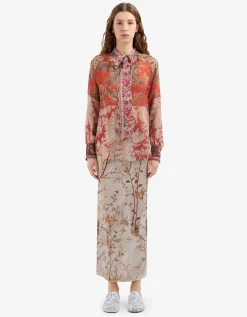 Seiden-Schluppen-Bluse