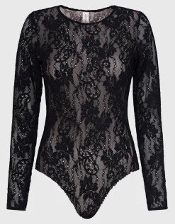 Semi transparenter Spitzen-Body