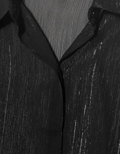 Semi-transparente Bluse Ginalla mit Effektgarn