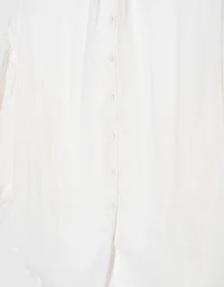 Semi-transparente Oversize-Bluse mit Seidenanteil