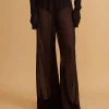 Semi-Transparente Seiden-Hose