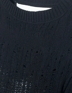 Semi-Transparentes Feinstrick-Longsleeve