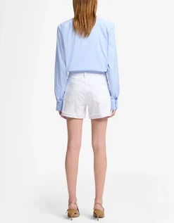 Shorts Swan mit Saumumschlag