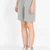 Shorts Terry Boyfriend mit Label-Stickerei