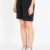 Shorts Terry Boyfriend mit Label-Stickerei