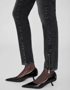 Skinny-Fit Jeans mit Zipper-Details Jax
