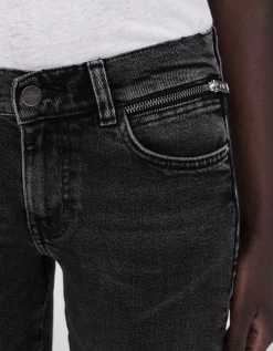 Skinny-Fit Jeans mit Zipper-Details Jax