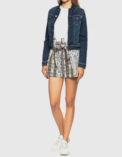 Slim-Fit Stretch-Jeansjacke