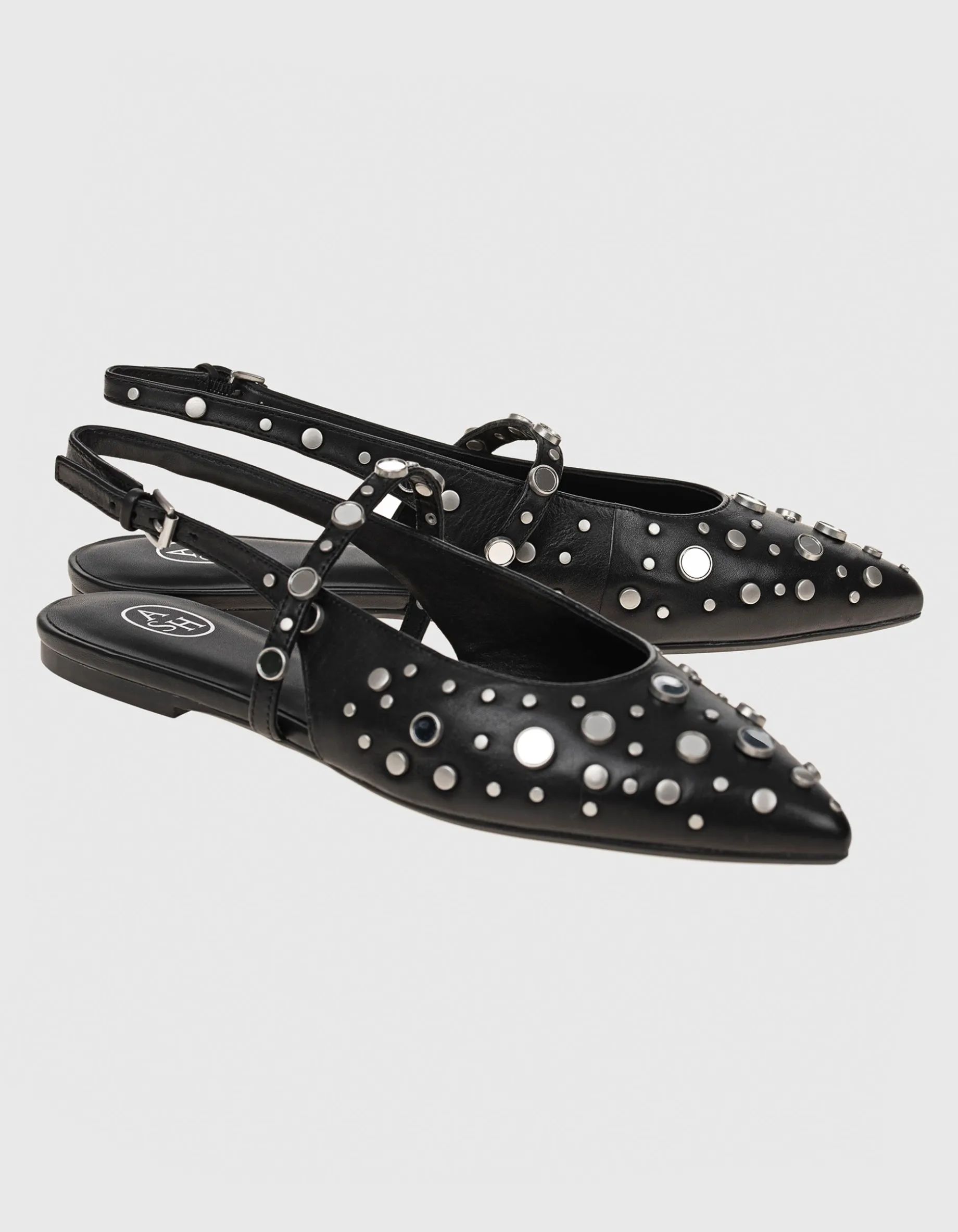Sling-Back Ballerina Brenda mit Nieten