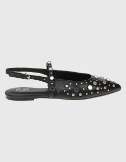 Sling-Back Ballerina Brenda mit Nieten