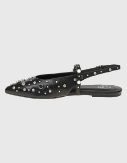 Sling-Back Ballerina Brenda mit Nieten