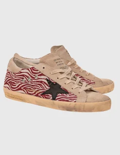Sneaker mit Leder-Details