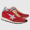 Sneaker mit Leder-Details