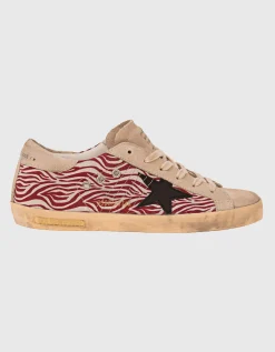 Sneaker mit Leder-Details