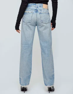 Straight-Leg Jeans mit Destroyed Details