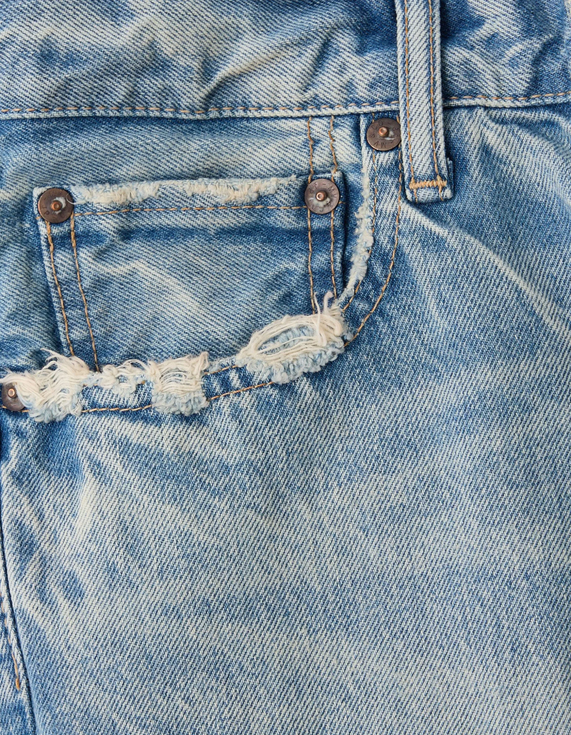 Straight-Leg Jeans mit Destroyed Details