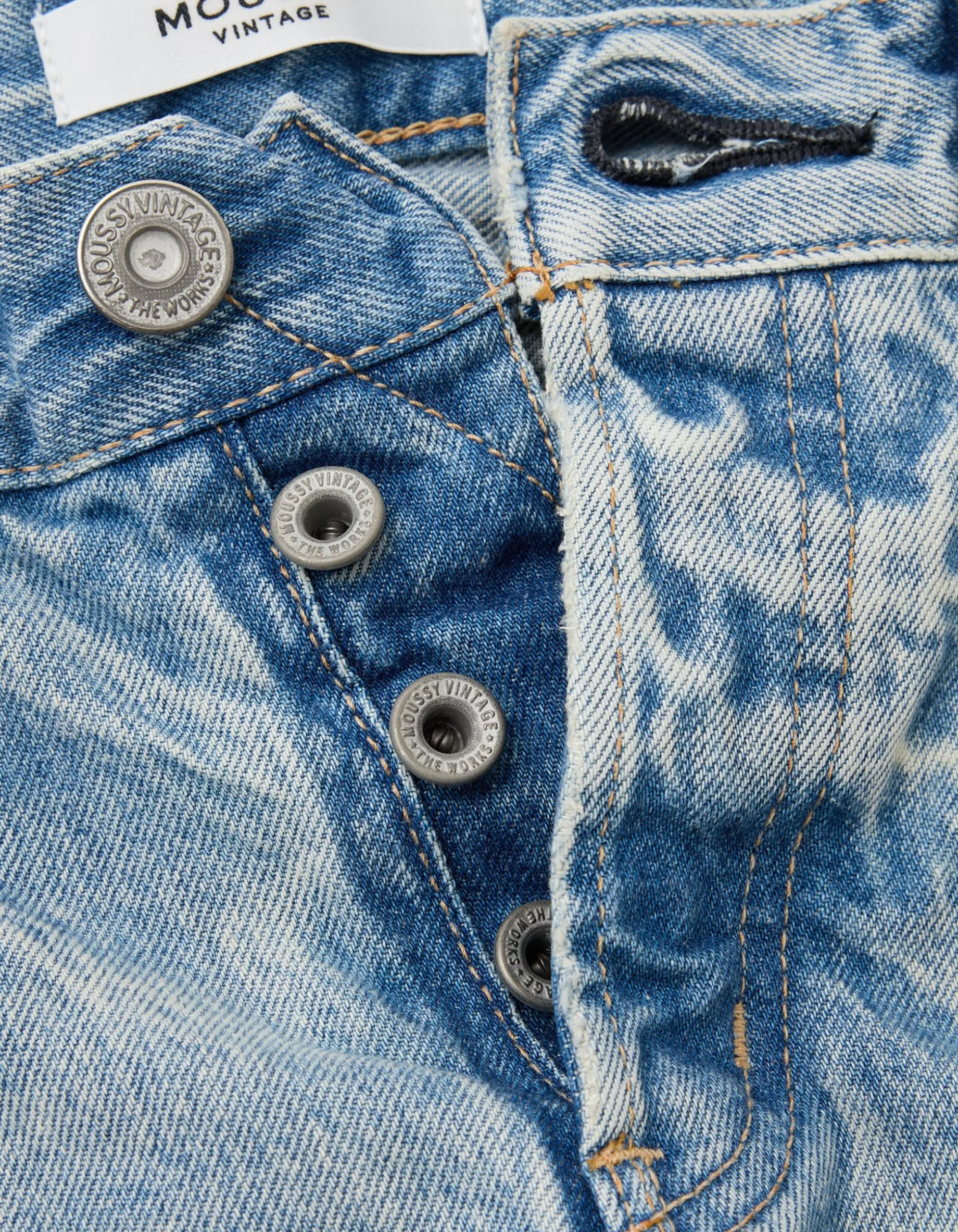 Straight-Leg Jeans mit Destroyed Details