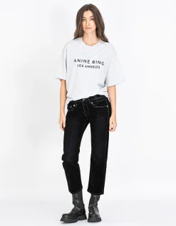 Straight-Leg Samt-Hose