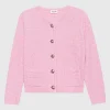 Strick Cardigan mit verzierten Knöpfen