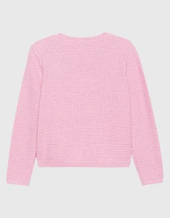 Strick Cardigan mit verzierten Knöpfen