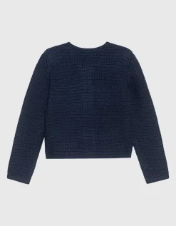 Strick Cardigan mit verzierten Knöpfen