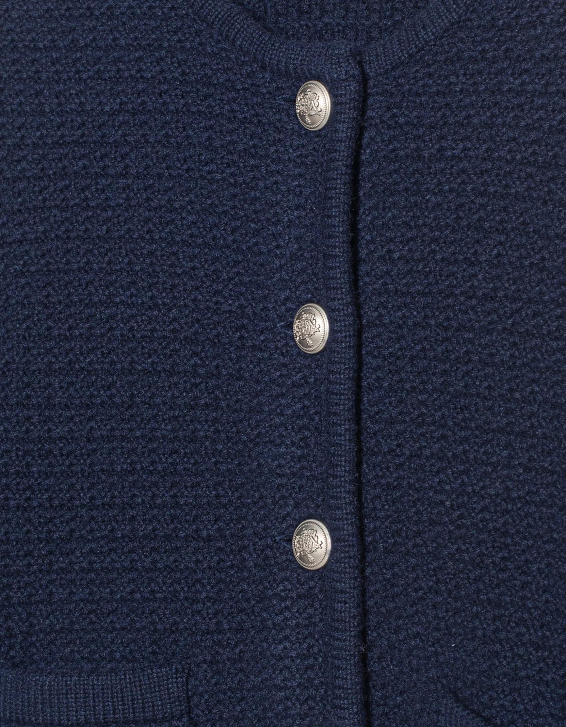 Strick Cardigan mit verzierten Knöpfen