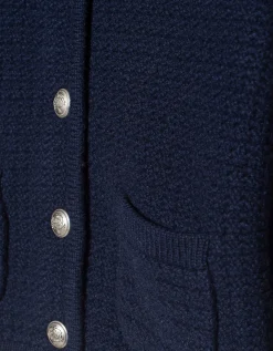 Strick Cardigan mit verzierten Knöpfen