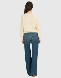 Strick Cardigan mit verzierten Knöpfen