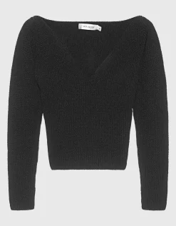 Strickpullover Caeli mit Schlitz-Ausschnitt