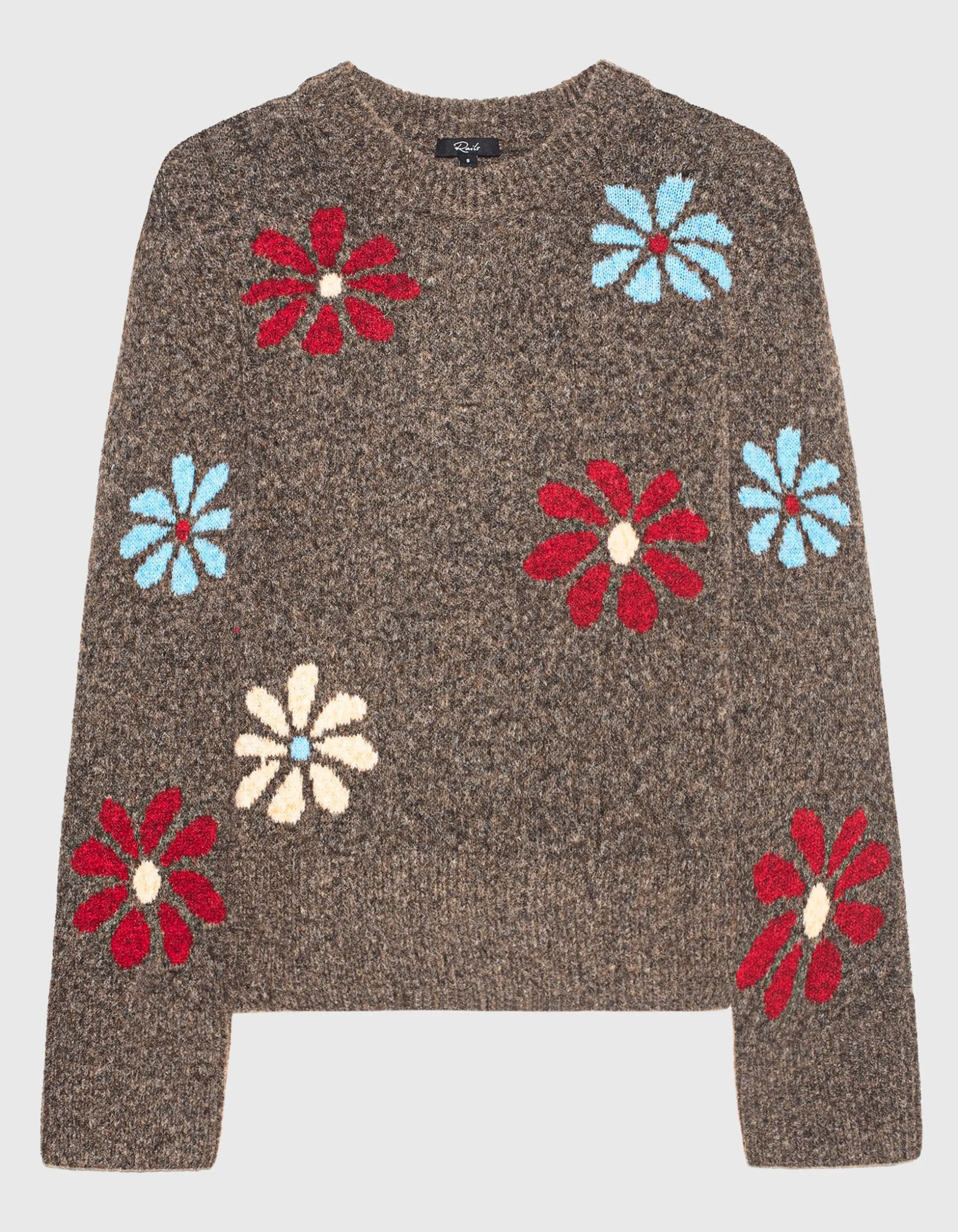 Strickpullover mit Rundhalsausschnitt