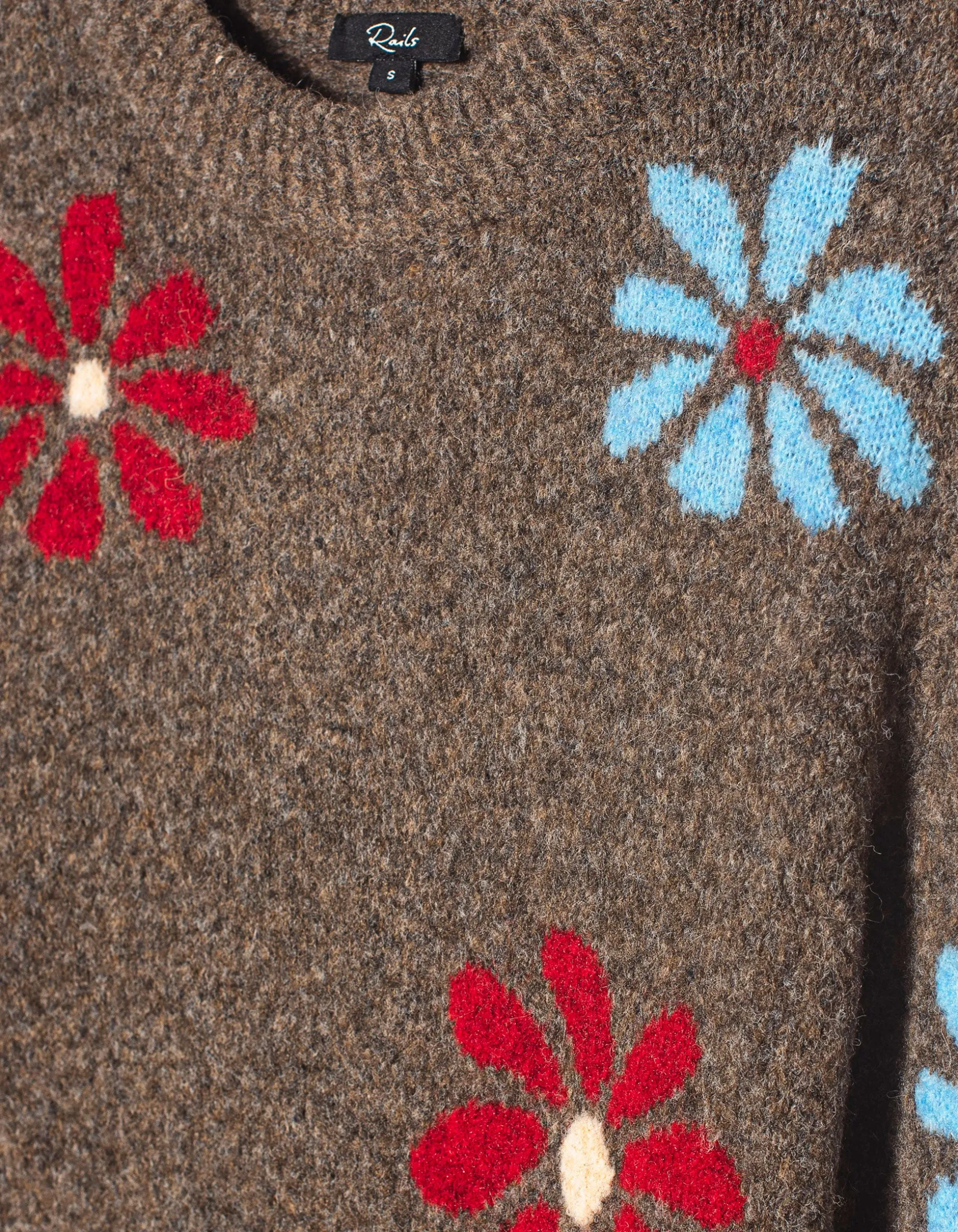 Strickpullover mit Rundhalsausschnitt