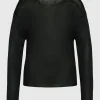 Strick-Pullover mit U-Boot Ausschnitt