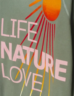 Sweatshirt mit Backprint