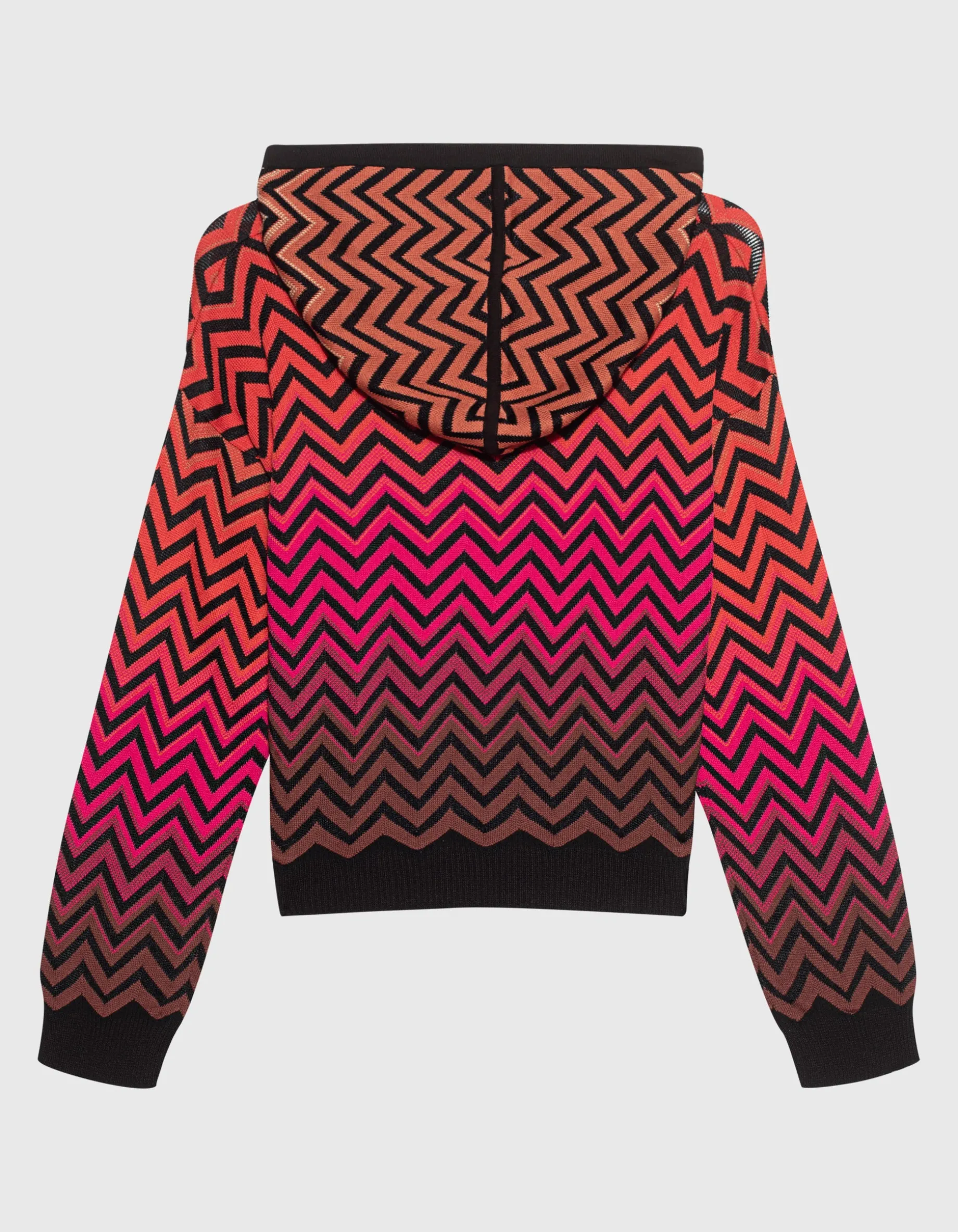 Sweatshirt mit Kapuze mit Dégradé Chevron