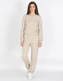 Sweatshirt mit Label-Stickerei