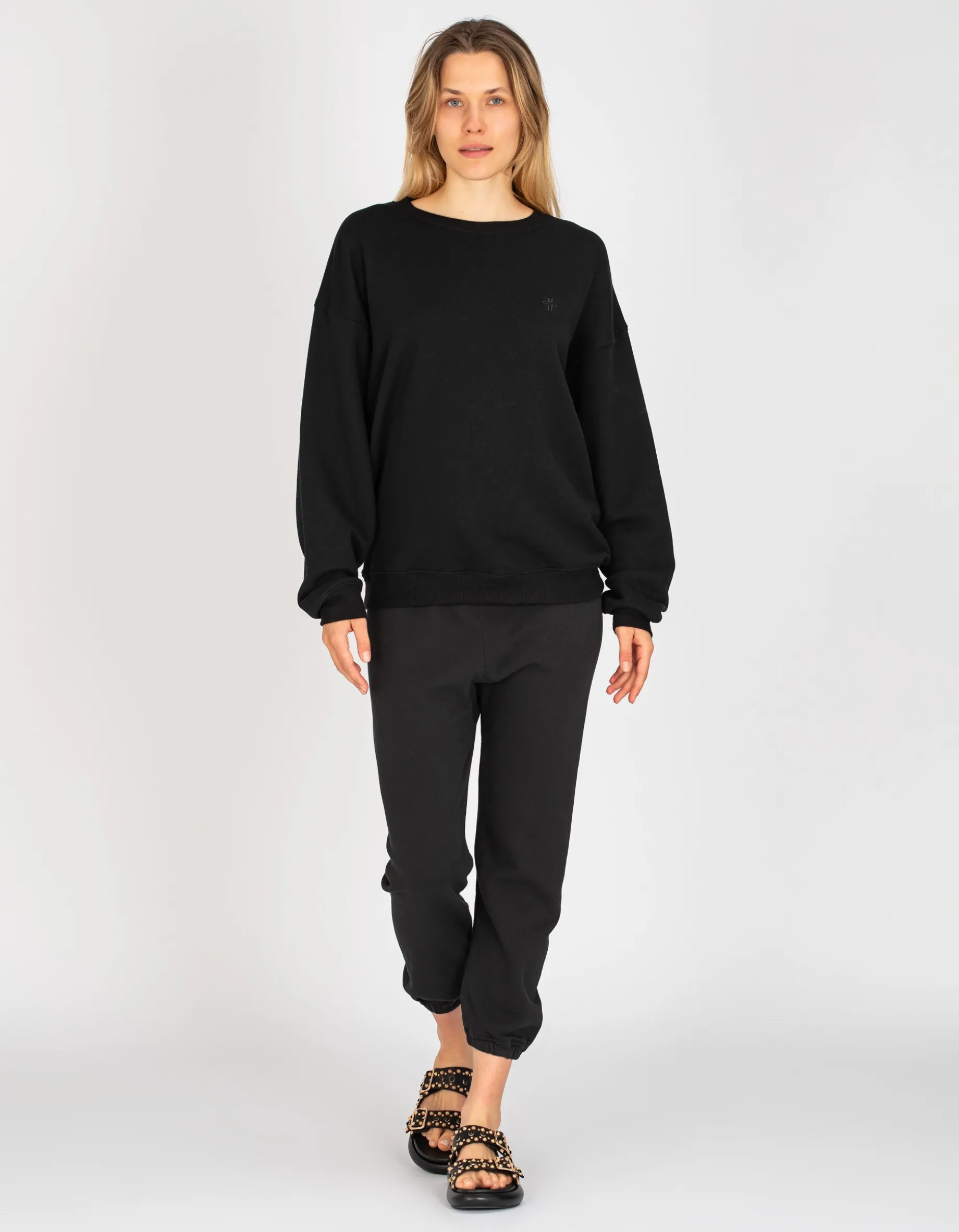 Sweatshirt mit Labelstickerei