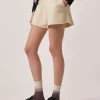 Sweatshorts mit Label-Stickerei