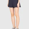 Sweatshorts mit Label-Stickerei