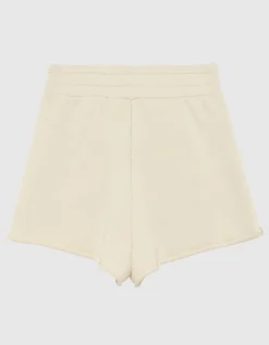 Sweatshorts mit Label-Stickerei