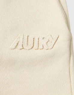 Sweatshorts mit Label-Stickerei