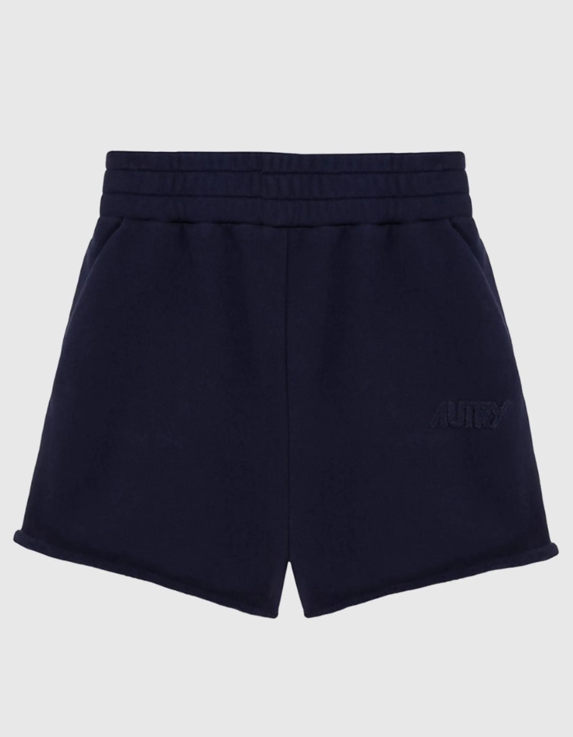 Sweatshorts mit Label-Stickerei