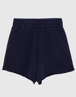 Sweatshorts mit Label-Stickerei